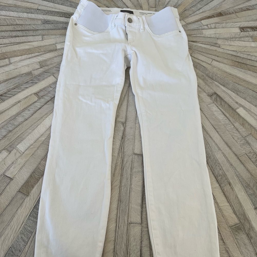 DL1961 Premium Denim- Maternity Florence Skinny Cropped Jeans